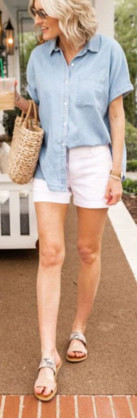 Altar'd State White High Rise Shorts size Small